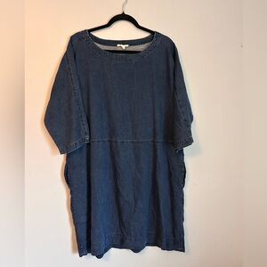 Eileen Fisher Blue Denim Dress